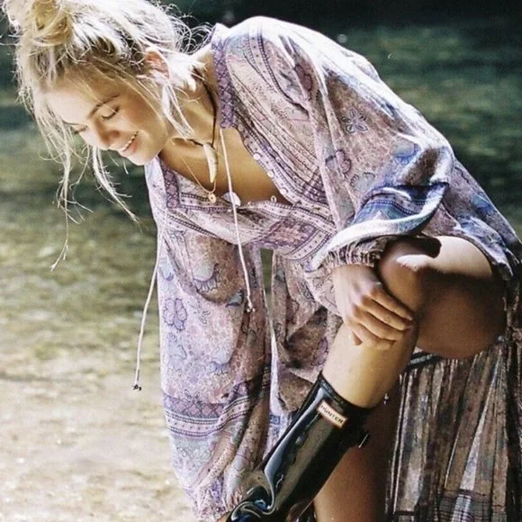 New Boho Gypsy Floral Maxi Portobello Road Dress - Picture 4 of 8